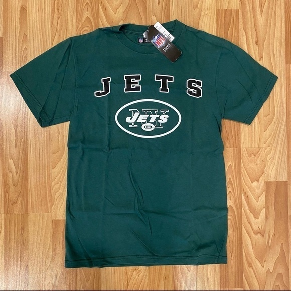 *NWT* NFL Team Apparel New York Jets Football Green Short Sleeve T-Shirt - Picture 1 of 6
